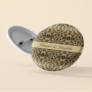 Badge Rond 5 Cm KaleidoCheetah, personnalisé
