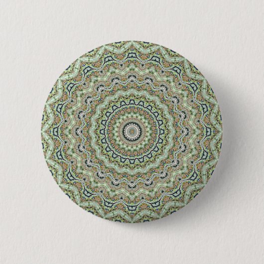 Badge Rond 5 Cm Kaleidoscope vert (Devant)
