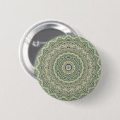 Badge Rond 5 Cm Kaleidoscope vert (Devant & derrière)
