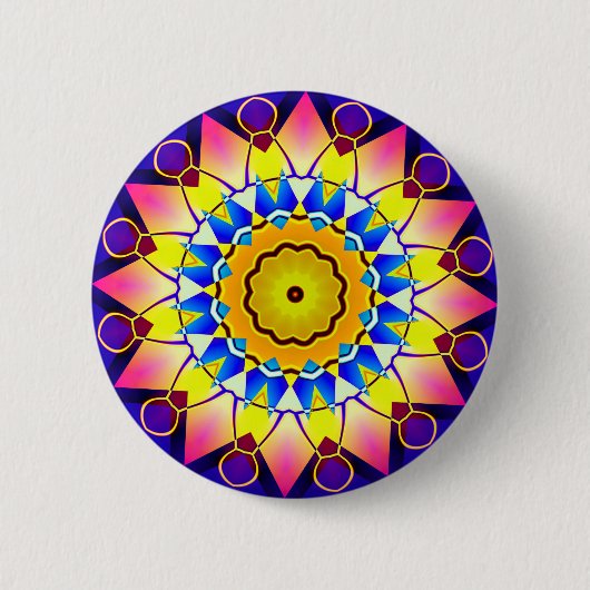 Badge Rond 5 Cm Kaleidoscopic 070714(3) (Devant)