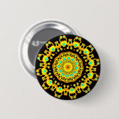 Badge Rond 5 Cm Kaleidoscopic 110714(17) (Devant & derrière)