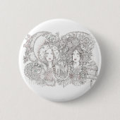 Badge Rond 5 Cm kali et Guadalupe (Devant)