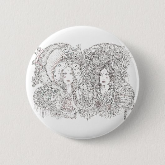 Badge Rond 5 Cm kali et Guadalupe (Devant)