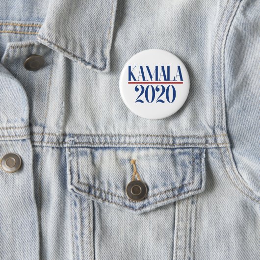 Badge Rond 5 Cm Kamala 2020 Démocrate Kamala Harris pour le Présid (En situation)
