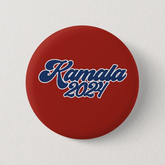 Badge Rond 5 Cm Kamala 2024 Vote Kamala Harris 2024 Election (Devant)