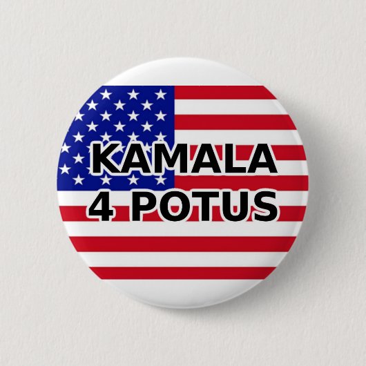 BADGE ROND 5 CM KAMALA 4 POTUS (Devant)