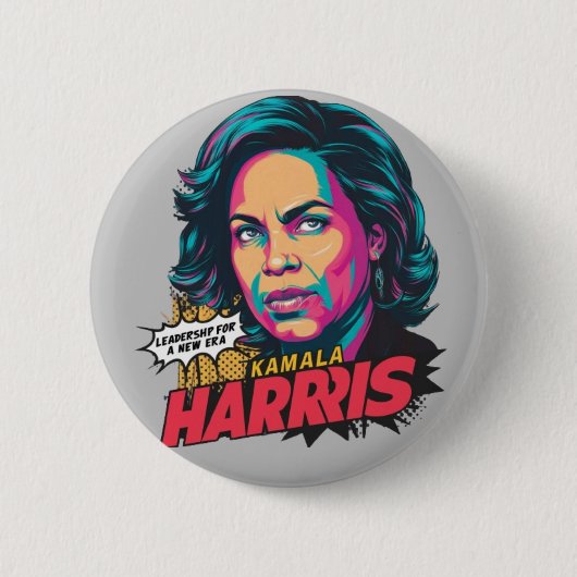 Badge Rond 5 Cm Kamala Harris (Devant)