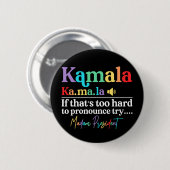 Badge Rond 5 Cm Kamala Harris (Devant & derrière)
