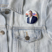 Badge Rond 5 Cm Kamala Harris 2020 "Douglas Emhoff pour le premier (En situation)