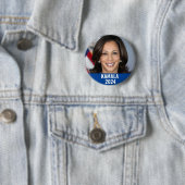 Badge Rond 5 Cm Kamala Harris 2024 (En situation)
