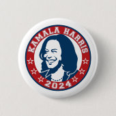 Badge Rond 5 Cm Kamala Harris 2024 (Devant)