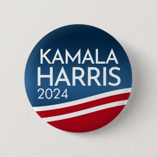 Badge Rond 5 Cm Kamala Harris 2024 - Bouton moderne de conception 