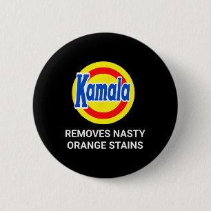 Badge Rond 5 Cm Kamala Harris 2024 élimine Nasty Orange Stains Fun