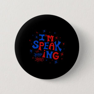 Badge Rond 5 Cm Kamala Harris 2024 Pour Le Président Je Parle Vin