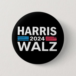 Badge Rond 5 Cm Kamala Harris 2024 Président Comma La Funny Casque