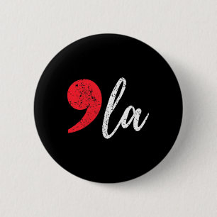 Badge Rond 5 Cm Kamala Harris 2024 Présidente Virgule La Poche Fem