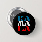 Badge Rond 5 Cm Kamala Harris 47e (Devant & derrière)