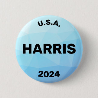 Badge Rond 5 Cm Kamala Harris Blue 2024