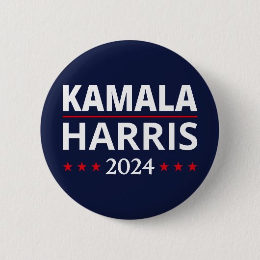 Badge Rond 5 Cm Kamala Harris Election 2024 III (Devant)