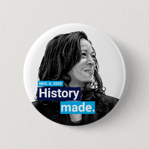 Badge Rond 5 Cm Kamala Harris élu vice-président