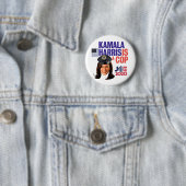 Badge Rond 5 Cm Kamala Harris est un flic (En situation)