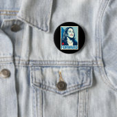 Badge Rond 5 Cm Kamala Harris Forward (En situation)