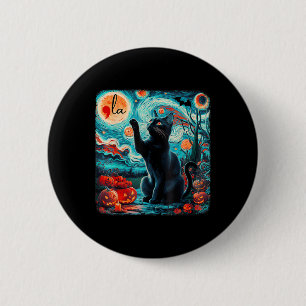Badge Rond 5 Cm Kamala Harris Halloween chauves-souris étoilée Noi