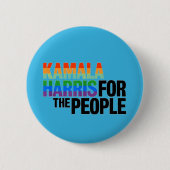 Badge Rond 5 Cm Kamala Harris Pour Le Peuple (Devant)