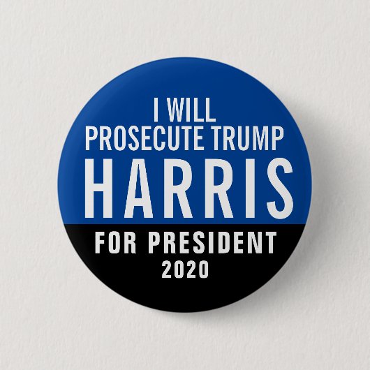 Badge Rond 5 Cm Kamala Harris pour le président 2020 (Devant)