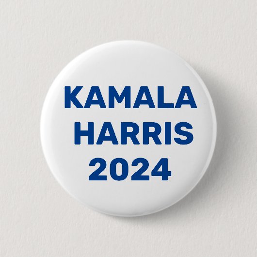 Badge Rond 5 Cm Kamala Harris Pour Président 2024 (Devant)