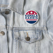 Badge Rond 5 Cm Kamala Harris Pour Président 2024 Président (En situation)