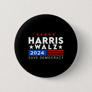 Badge Rond 5 Cm Kamala Harris Tim WAlzheimer V.p Vice-présidente 4