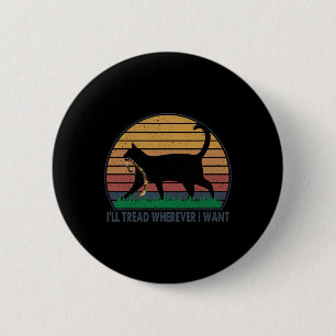 Badge Rond 5 Cm Kamala Lady Cat 2024 Je vais filer partout où je v