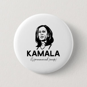 Badge Rond 5 Cm Kamala, le vice-président Harris est proclamé vice