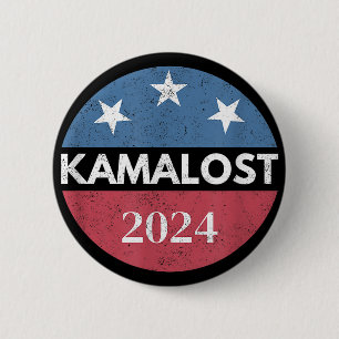 Badge Rond 5 Cm Kamalost Harris a perdu 2024 Trump a remporté le 4