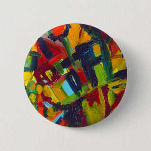 Badge Rond 5 Cm Kandinsky 304 Oeuvre Abstraite colorée