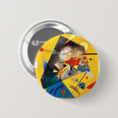 Badge Rond 5 Cm Kandinsky Harmonie calme Art Abstrait (Devant & derrière)