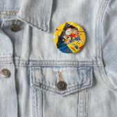 Badge Rond 5 Cm Kandinsky Harmonie calme Art Abstrait (En situation)