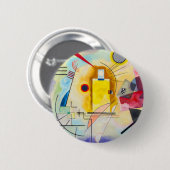 Badge Rond 5 Cm Kandinsky jaune-rouge-bleu (Devant & derrière)