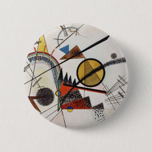 Badge Rond 5 Cm Kandinsky peinture Abstraite Maître d'Art Moderne