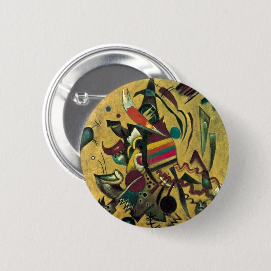 Badge Rond 5 Cm Kandinsky Points Peinture en toile Abstraite (Devant & derrière)