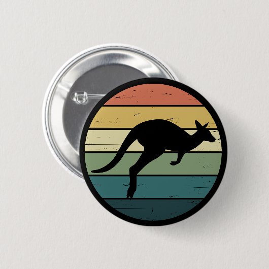 Badge Rond 5 Cm Kangaroo (Devant & derrière)