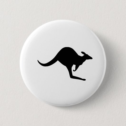 Badge Rond 5 Cm Kangourou australien (Devant)