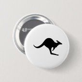Badge Rond 5 Cm Kangourou australien (Devant & derrière)