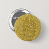 Badge Rond 5 Cm [Kanji] Samurai style panneau (Devant & derrière)