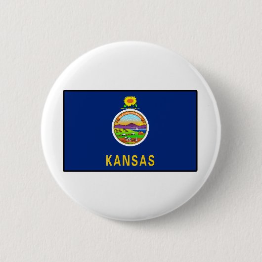 Badge Rond 5 Cm Kansas (Devant)