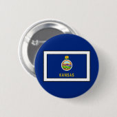 Badge Rond 5 Cm Kansas (Devant & derrière)