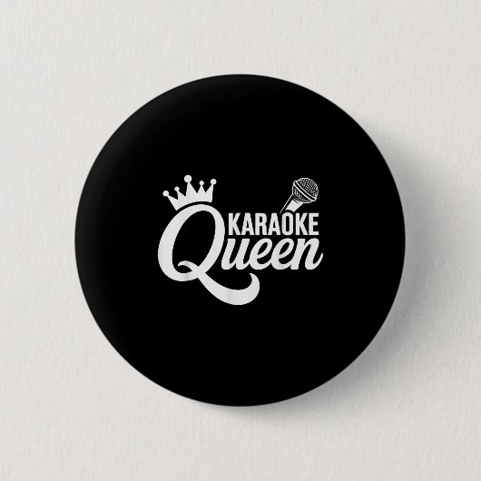 Badge Rond 5 Cm Karaoke cool Art Pour Femmes Filles Chantant Musiq (Devant)