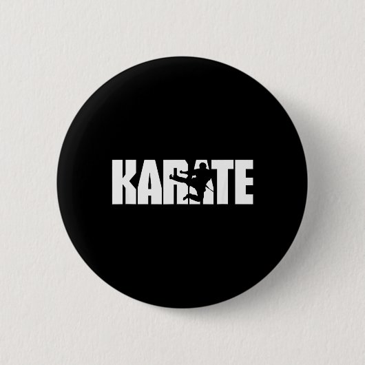 Badge Rond 5 Cm Karate (Devant)