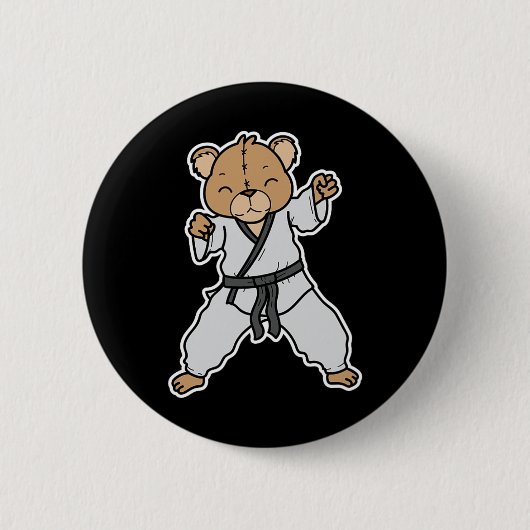 Badge Rond 5 Cm Karaté (Devant)